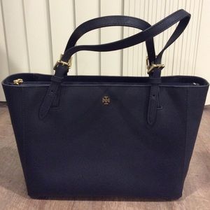 Tory Burch Emerson Navy Tote